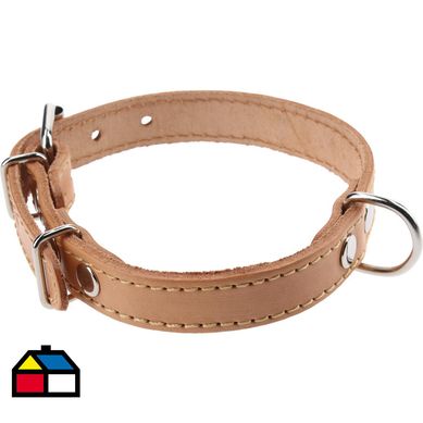 Collar de suela con costura de 40x2 cm de color natural