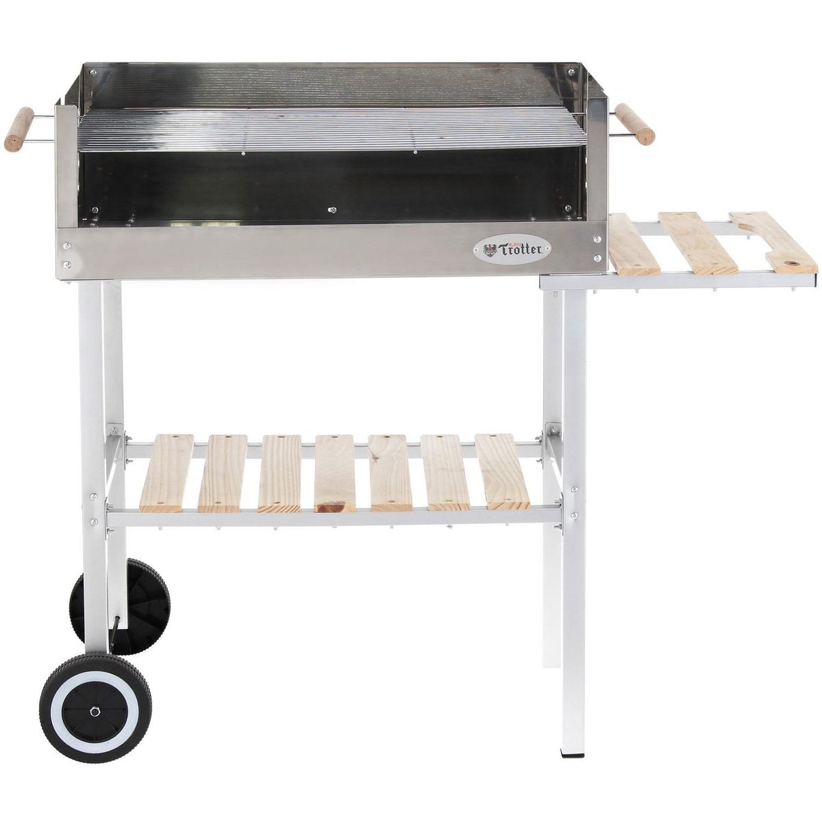 ALBIN TROTTER - Parrilla a Carbón con Ruedas Metal