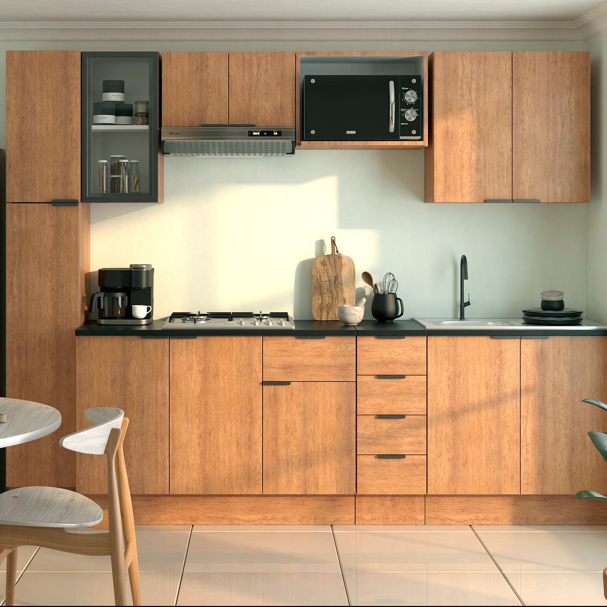 HOLZTEK - Gres Porcelánico 60x60 cm SMO Gris 1.44 m2