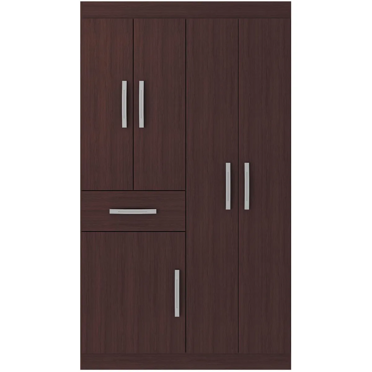 EXIT - Clóset 5 Puerta(s) 1 Cajón(es) 2 Repisa(s) 105x181x40 cm Caoba