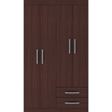 Closet  4 puertas 2 cajones  caoba