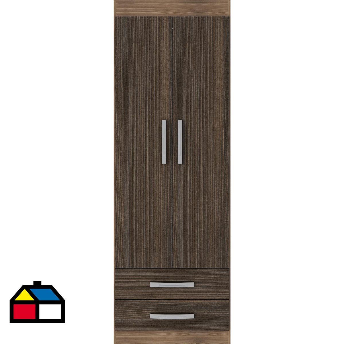 EXIT - Clóset 2 Puerta(s) 61x181x40 cm Tabaco/beige