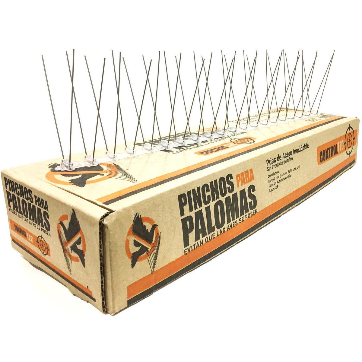 CONTROL TECH - Pincho repelente de palomas 3 metros