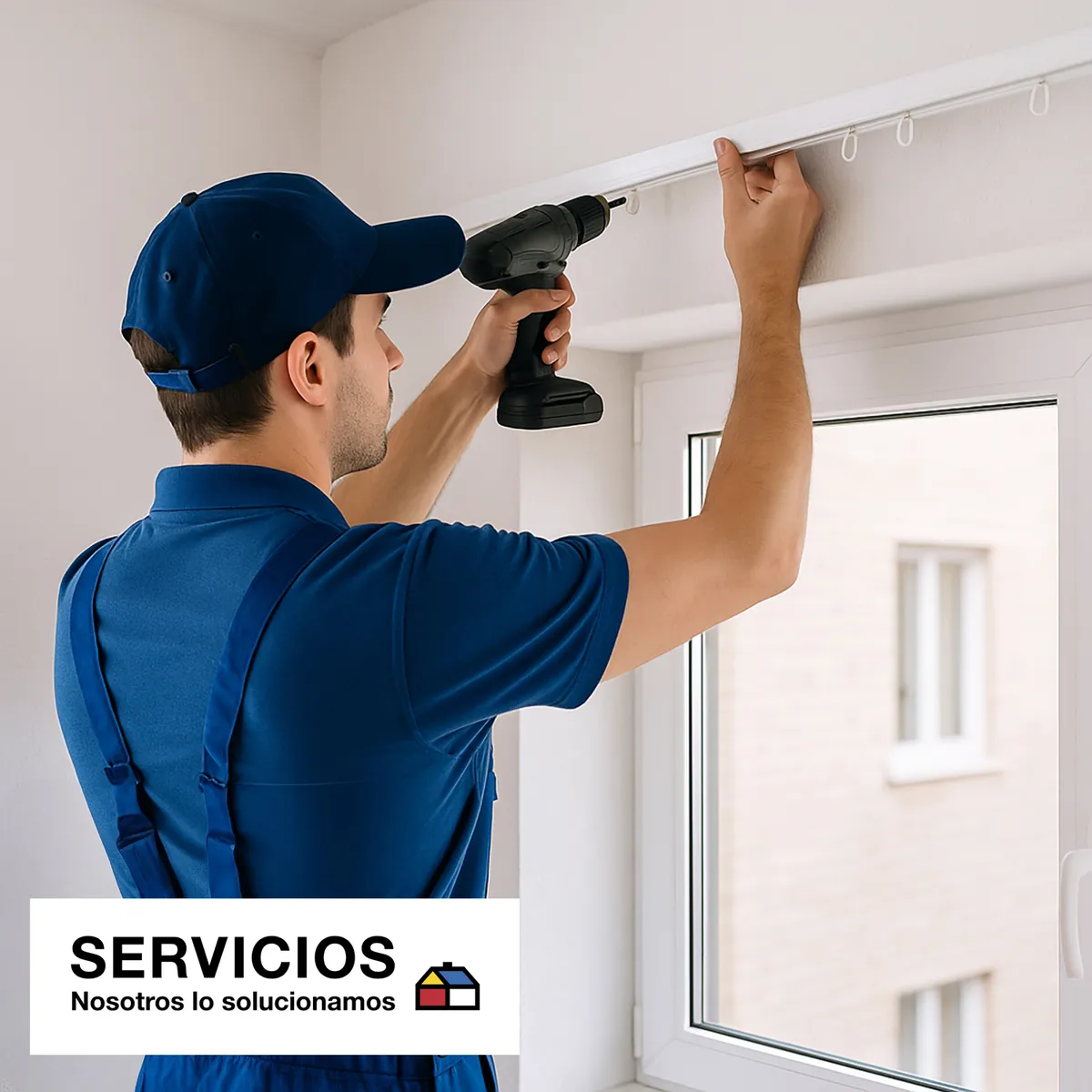 SERVICIOS HOGAR - Instalación de Rieles o Barras de Cortinas