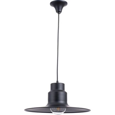 Lmpara de colgar Metal Plato Negro.
