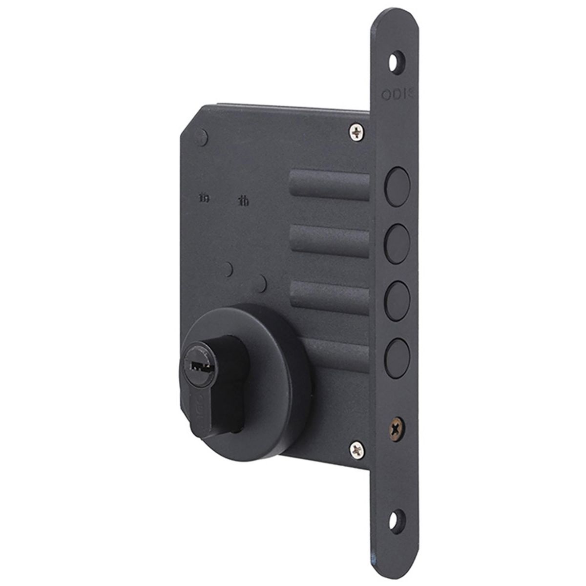 ODIS - Cerrojo embutido 605 negro / blister