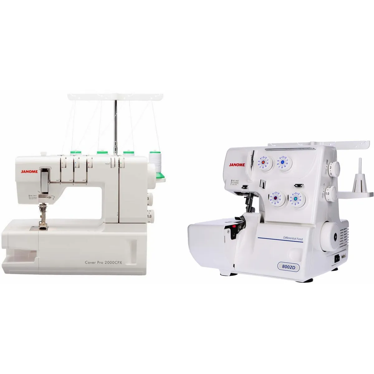 JANOME - Combo máquina colleretera + overlock