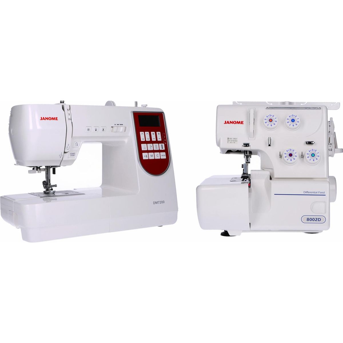 JANOME - Combo máquina de coser + overlock
