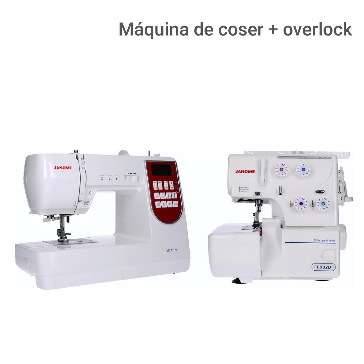 JANOME - Combo máquina de coser + overlock
