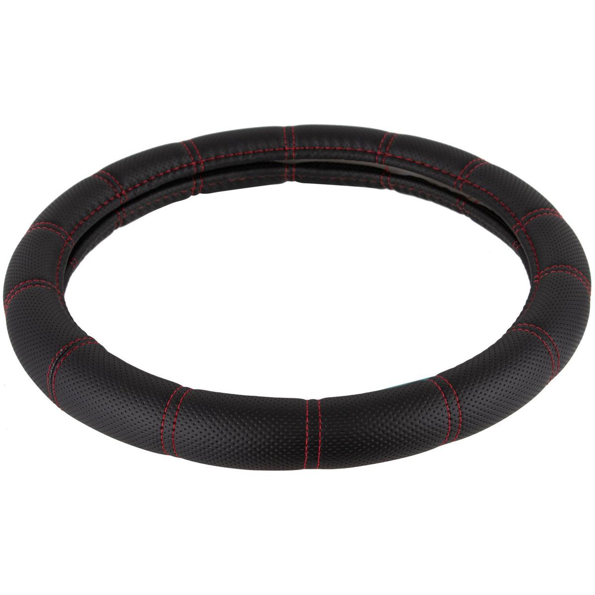 AUTOSTYLE - Cubrevolante Genuine Leather 38 cm Negro