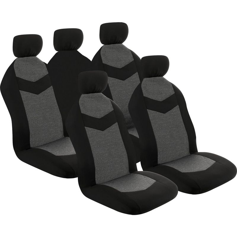 AUTOSTYLE - Cubre asiento tela negro