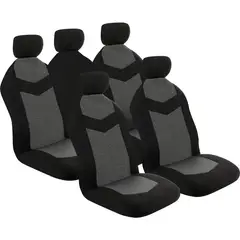 AUTOSTYLE - Cubre asiento tela negro