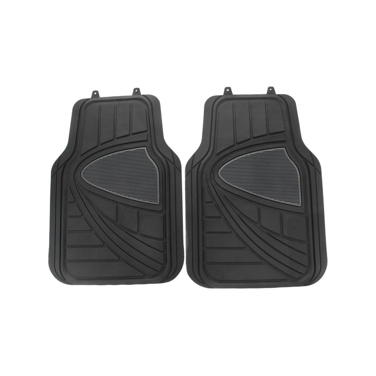AUTOSTYLE - Set de Cubrepisos Autostyle Antideslizante Universal Negro/gris 3 Piezas
