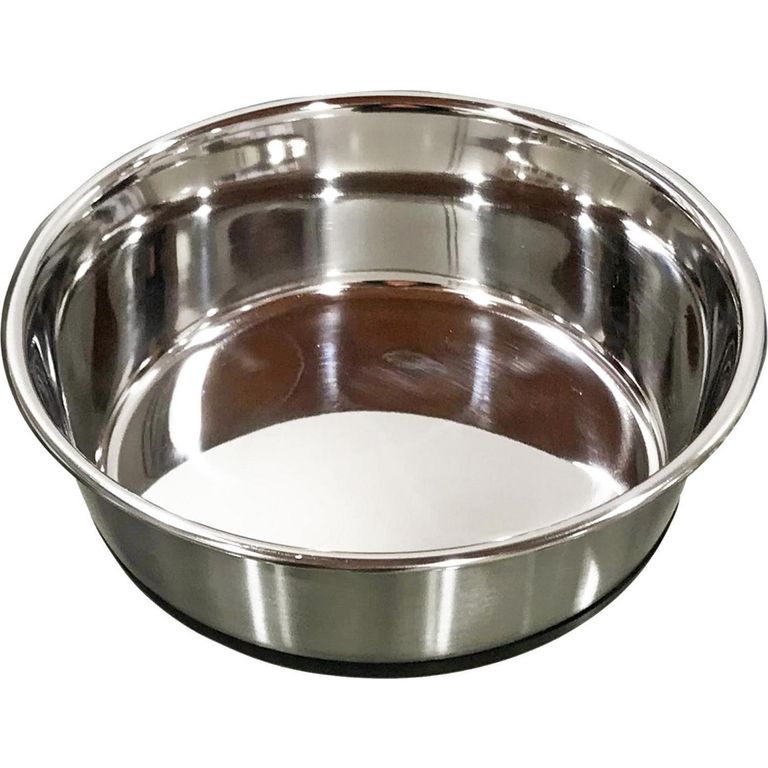 Plato acero inoxidable base caucho 900 ml