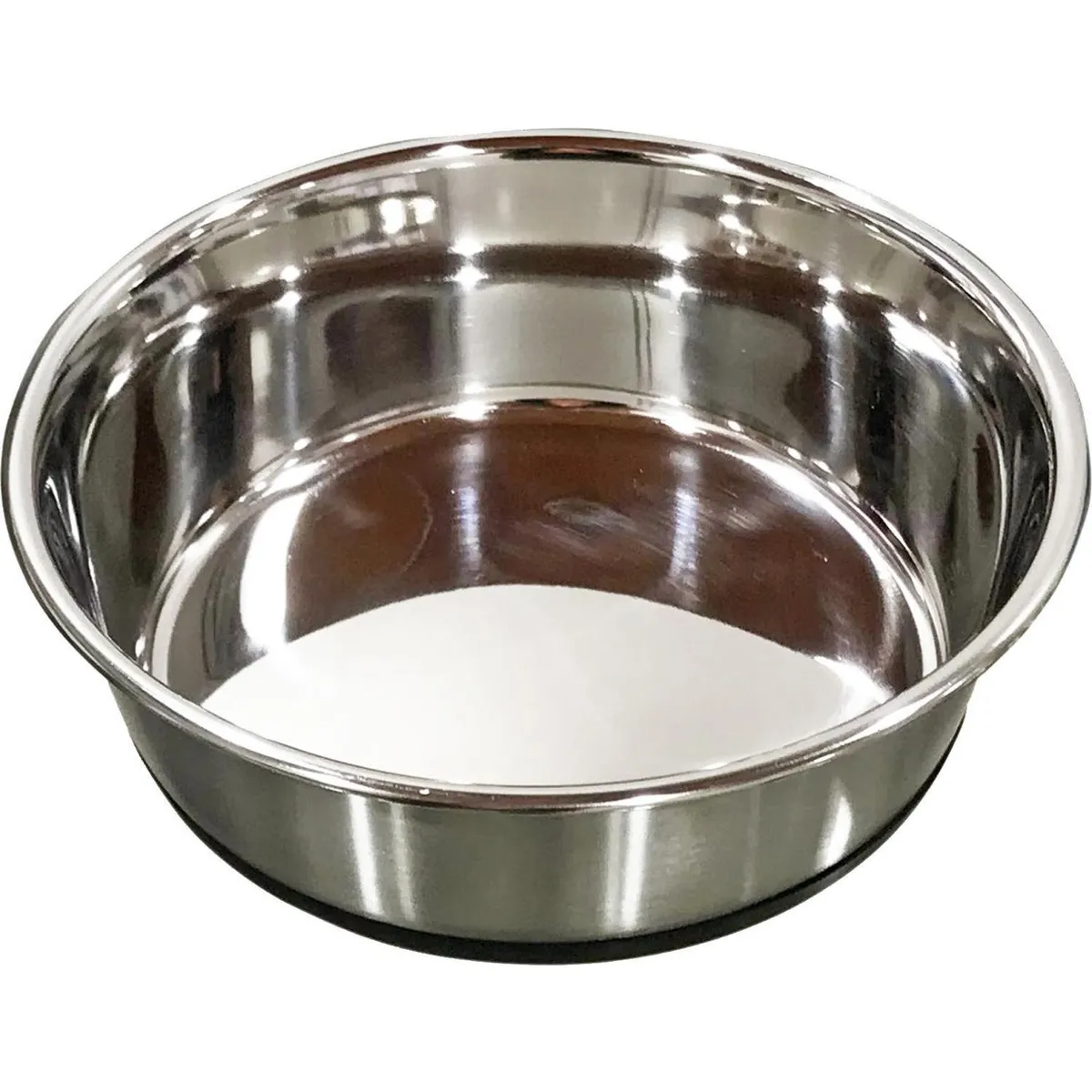 PETS AND FRIENDS - Plato acero inoxidable base caucho 900 ml