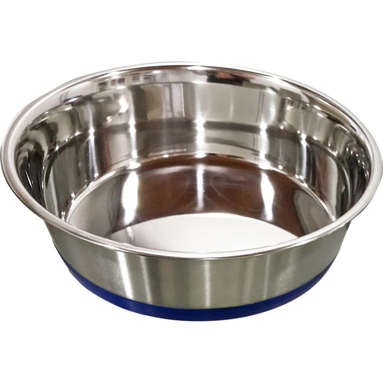 Plato acero inoxidable base caucho 1550 ml