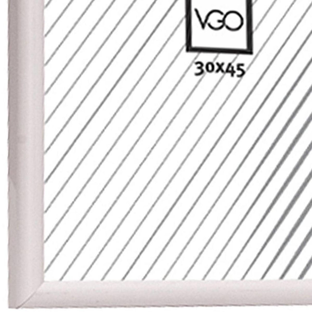VGO - Marco plástico 40x50 cm blanco