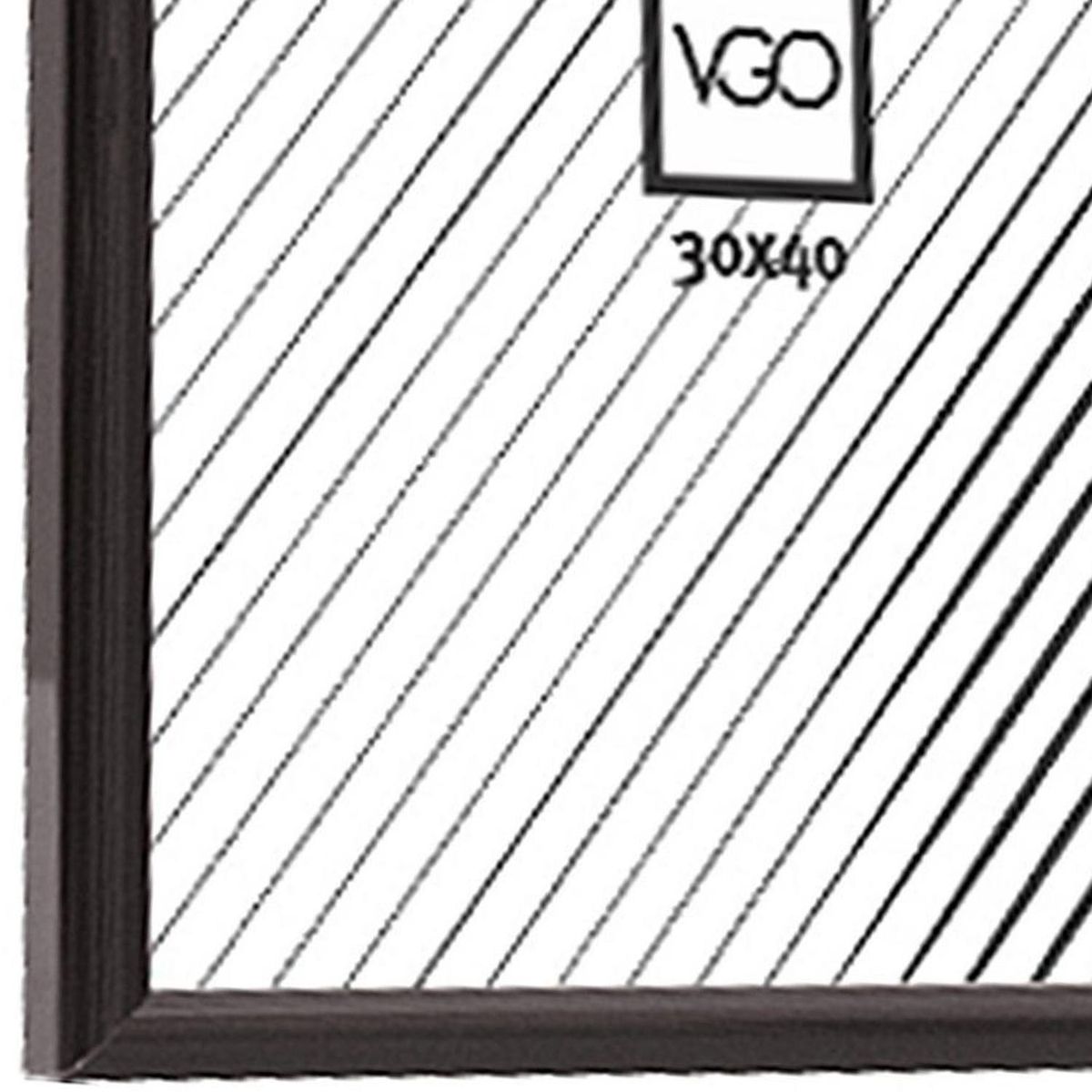 VGO - Marco plástico 40x50 cm blanco