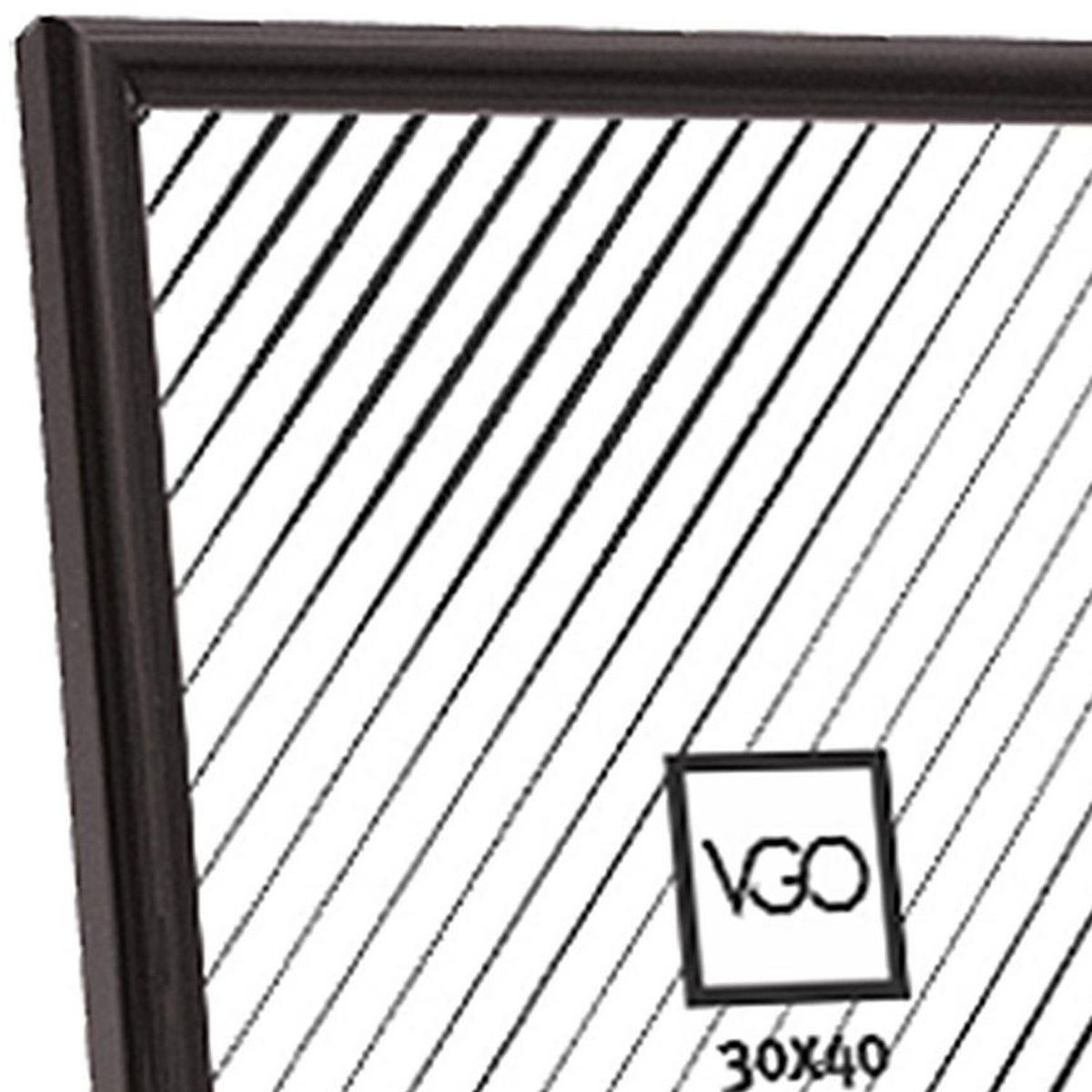 VGO - Marco plástico 30x40 cm negro