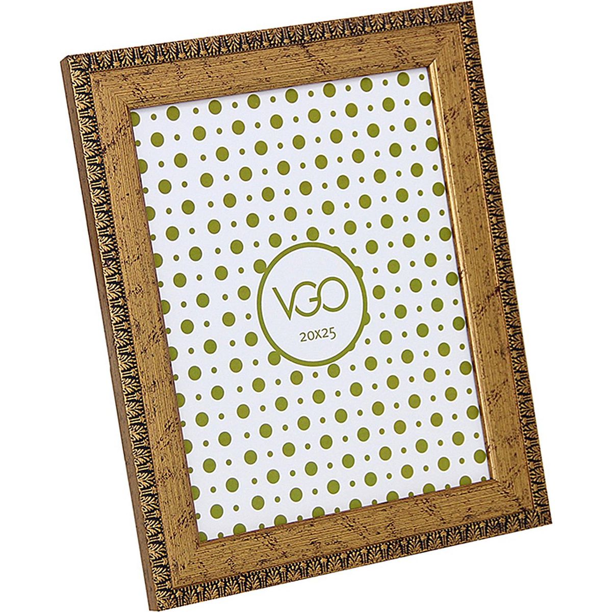 VGO - Marco de Foto Antique Brilloso 18x23 cm Dorado Plástico