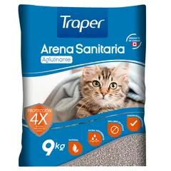 TRAPER - Arena sanitaria para gatos 9 kilos