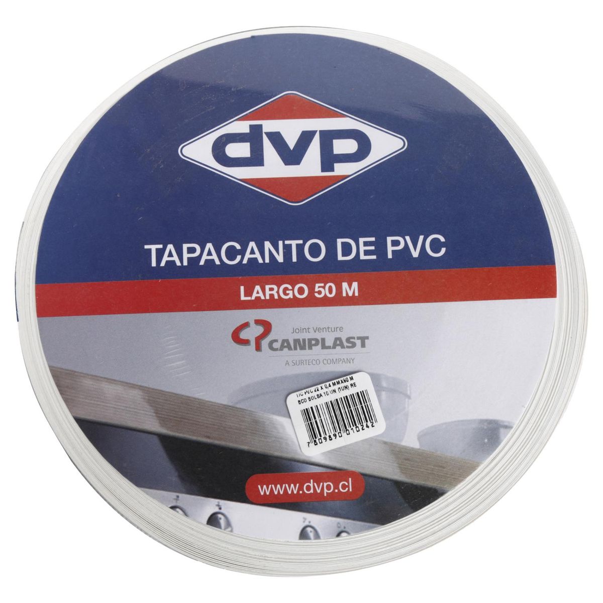 DVP - Tapacanto PVC Blanco 21x0,45 mm 50 m
