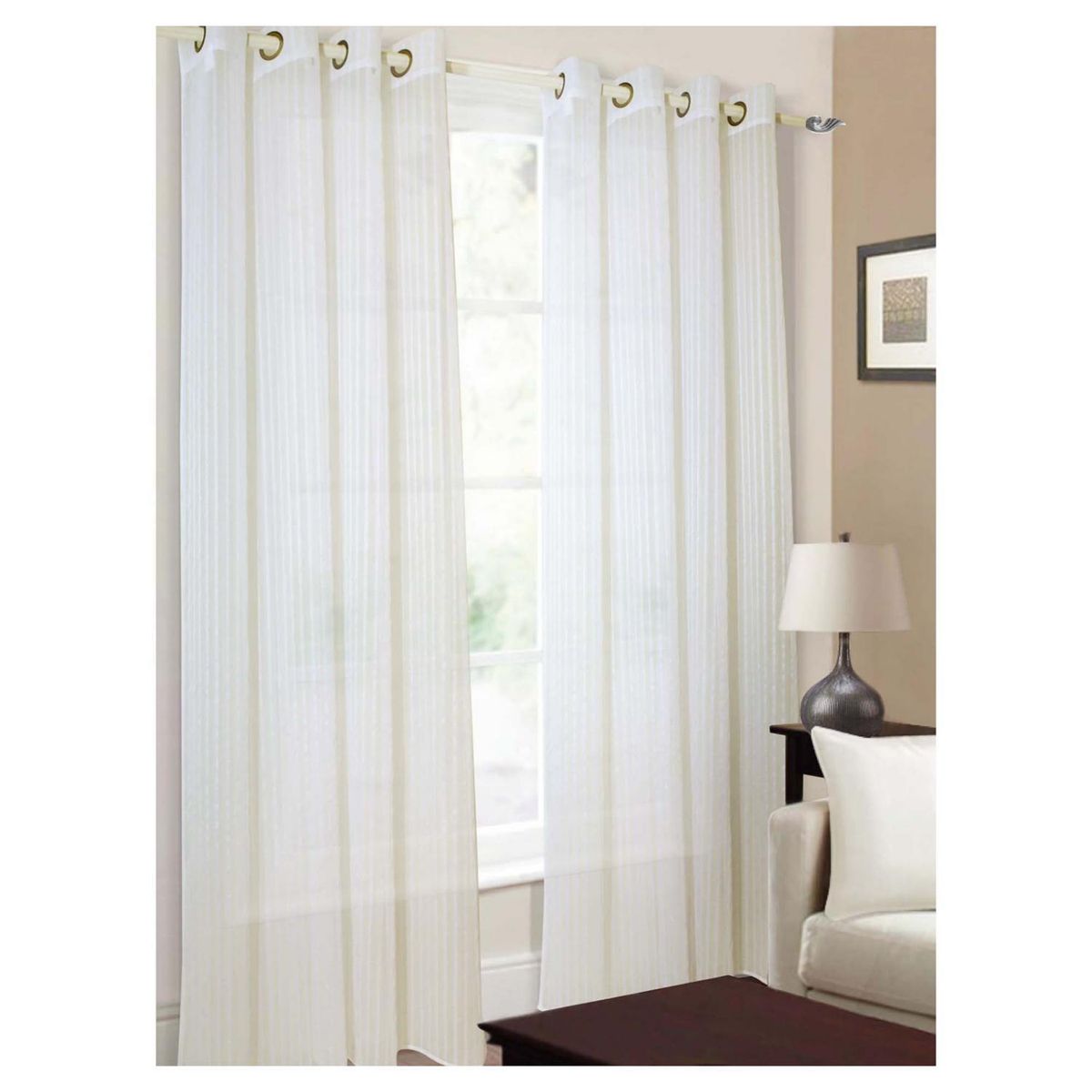 JOVIAL - Velo Líneas 140x220cm crudo