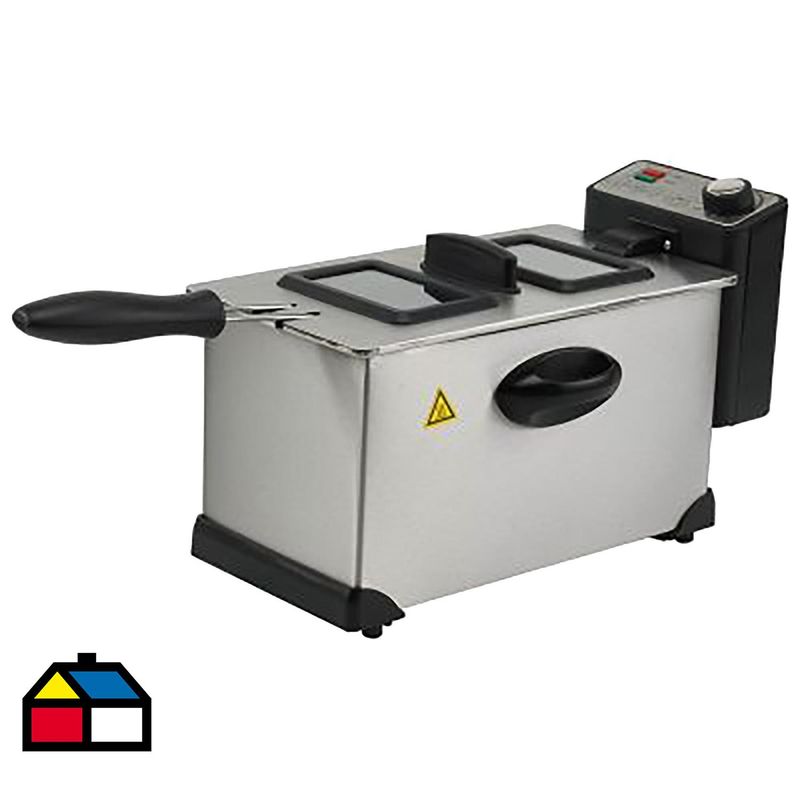 RECCO - Freidora eléctrica 2200 W inox