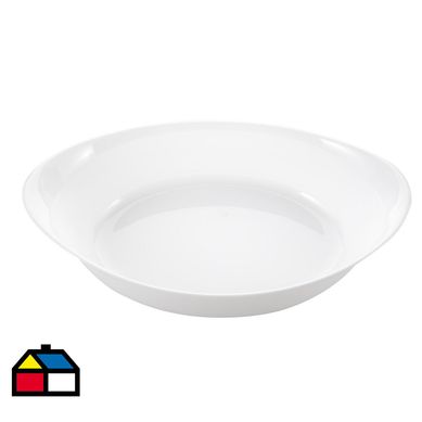 Fuente ovalado horno 29x17 cm blanca