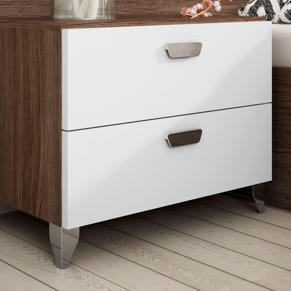 FIXSER - Pata cónica abs blanco 100 mm