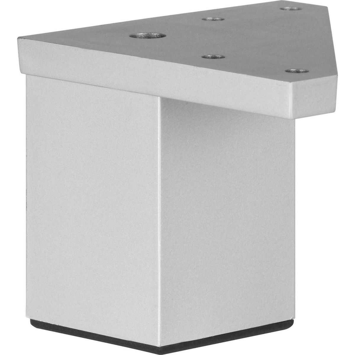 FIXSER - Pata cuadrada abs aluminio mate 40x60 mm