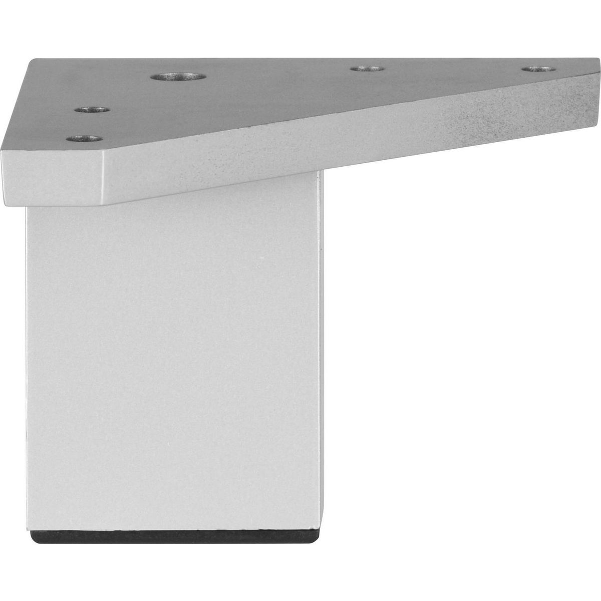 FIXSER - Pata cuadrada abs aluminio mate 40x60 mm