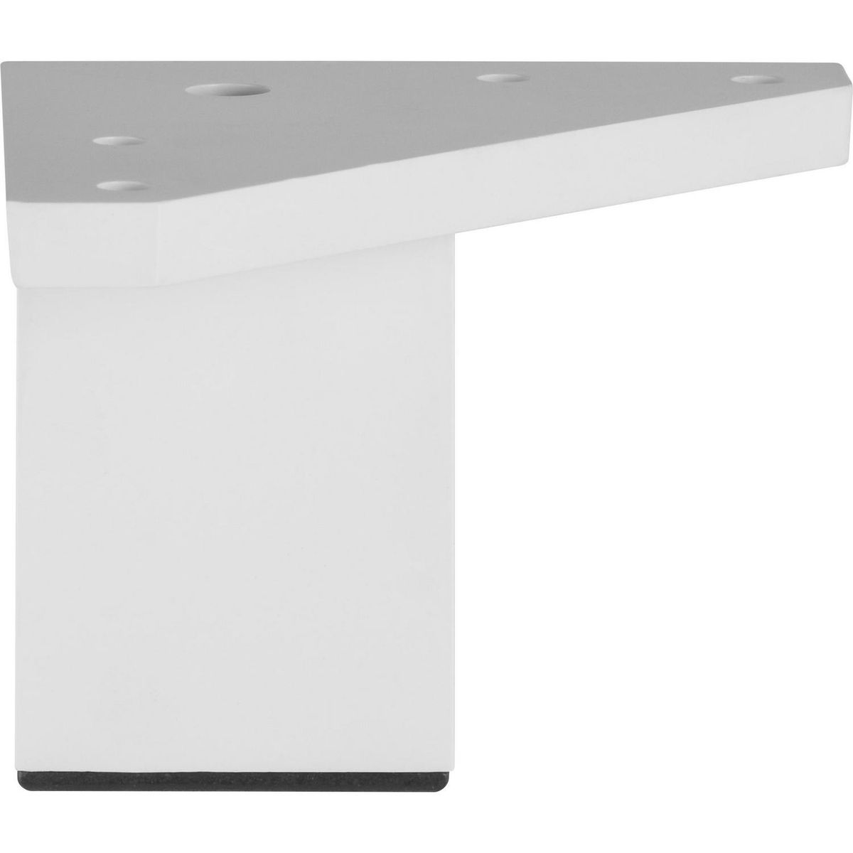 FIXSER - Pata cuadrada abs blanco 40x60 mm