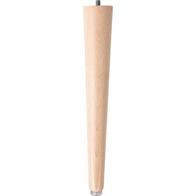 Pata madera conic laca natural 300 mm