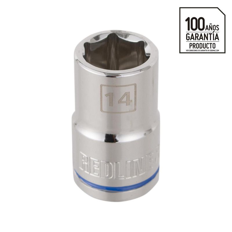 REDLINE - Dado 14mm mdo 1/2 pulgadas