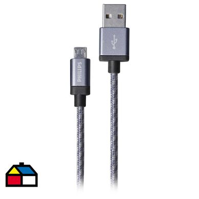 Cable micro USB 1.2m negro