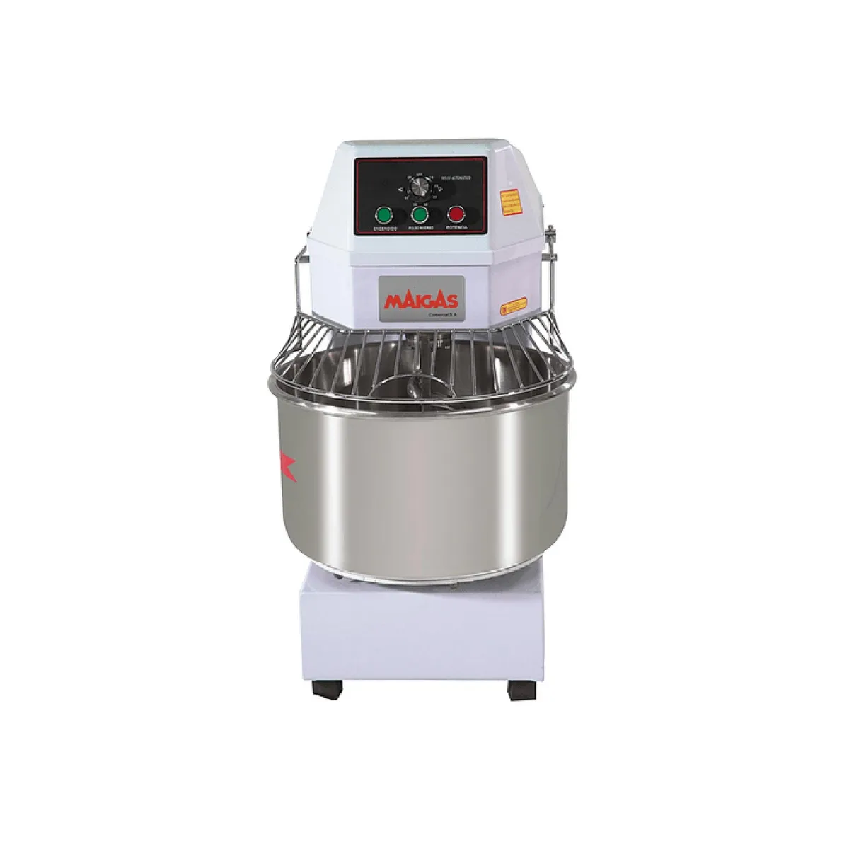 MAIGAS - Amasadora Industrial 22 kg 2700 W Gris/blanco HS50
