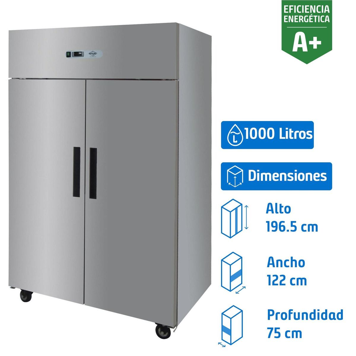 MAIGAS - Refrigerador Industrial 1000 Litros Inox FAGARFM37