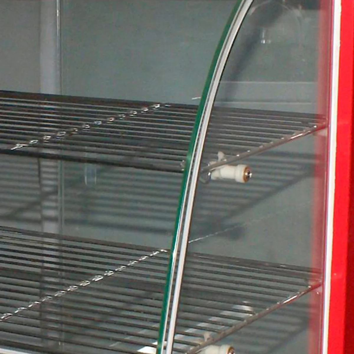 MAIGAS - Vitrina mantenedora industrial de 3 niveles rojo