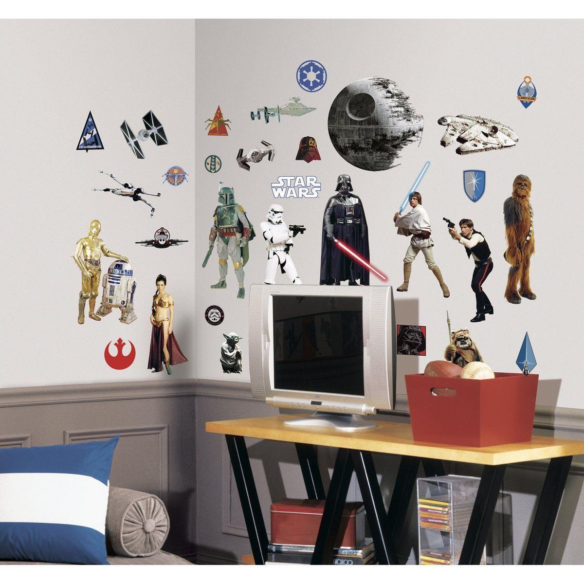 ROOMMATES - Sticker para muros Starwars