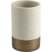 Vaso Dany Beige, Dorado