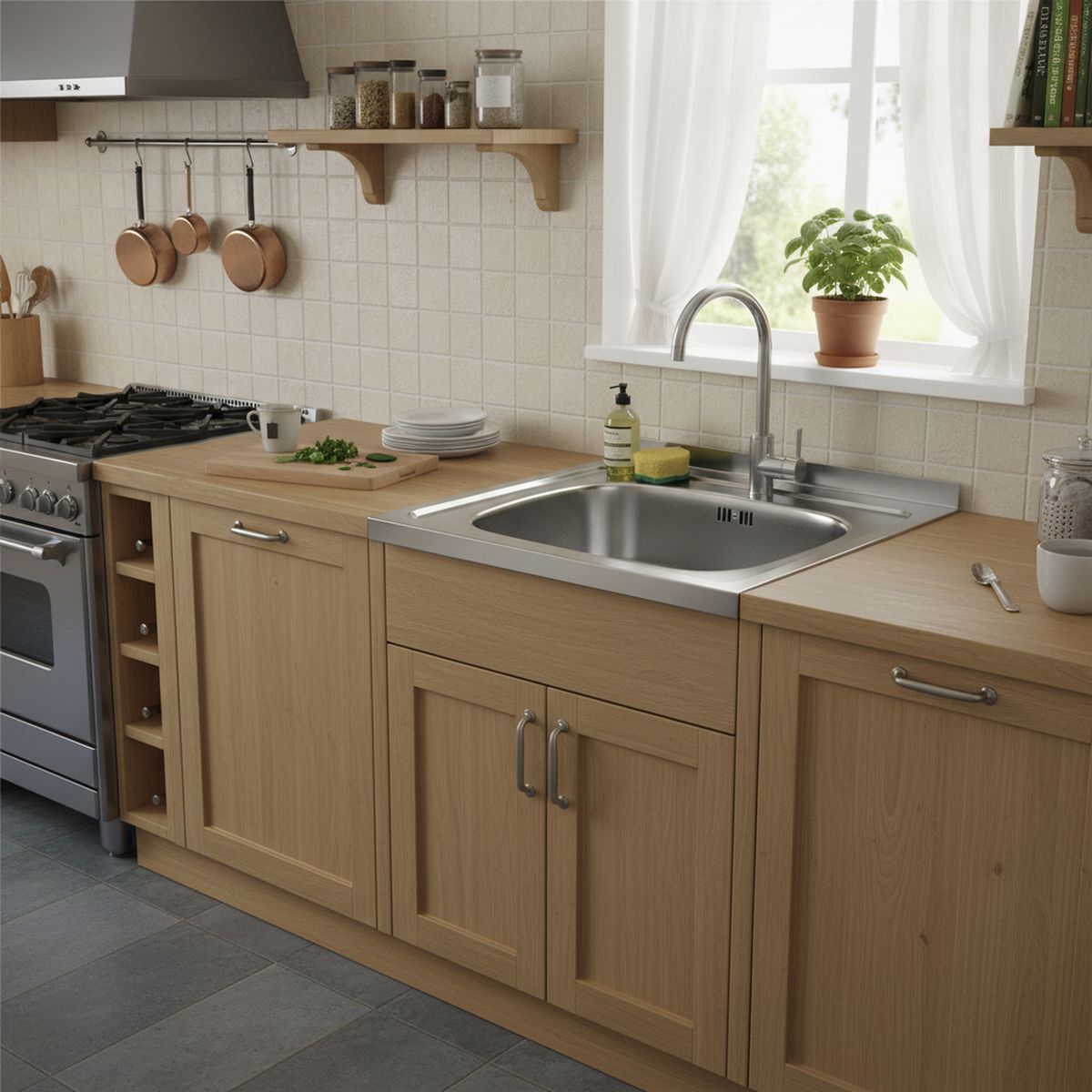 TEKA - Lavacopas 1 Cubeta(s) 45x22x50 cm Acero inoxidable