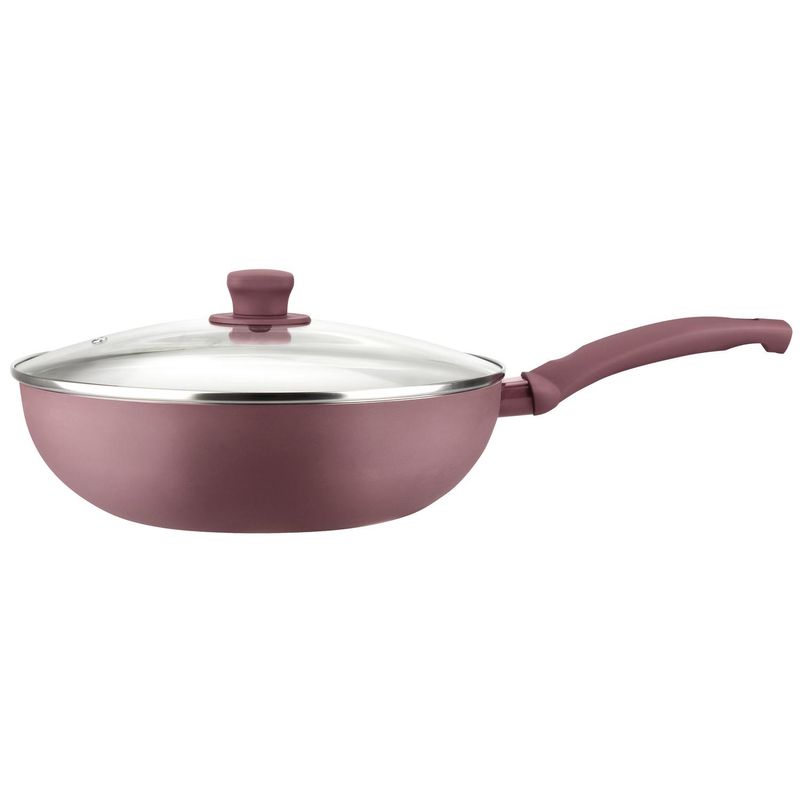 MARMICOC - Wok 28 cm Acero Inoxidable Granate