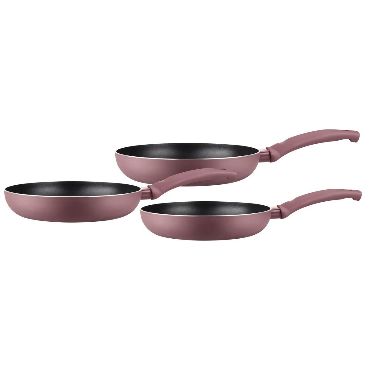 MARMICOC - Set de 3 Sartenes Spring  Aluminio Granate