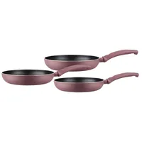 Set de 3 Sartenes Spring Aluminio Granate