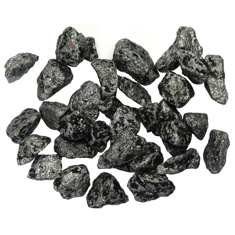 JUST HOME COLLECTION - Piedra metálica decorativa para jardín, silver, 700 g