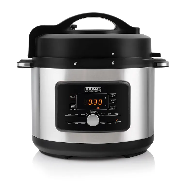 THOMAS Olla a Presión Multifunción 5 Litros Acero inoxidable TH-40PC