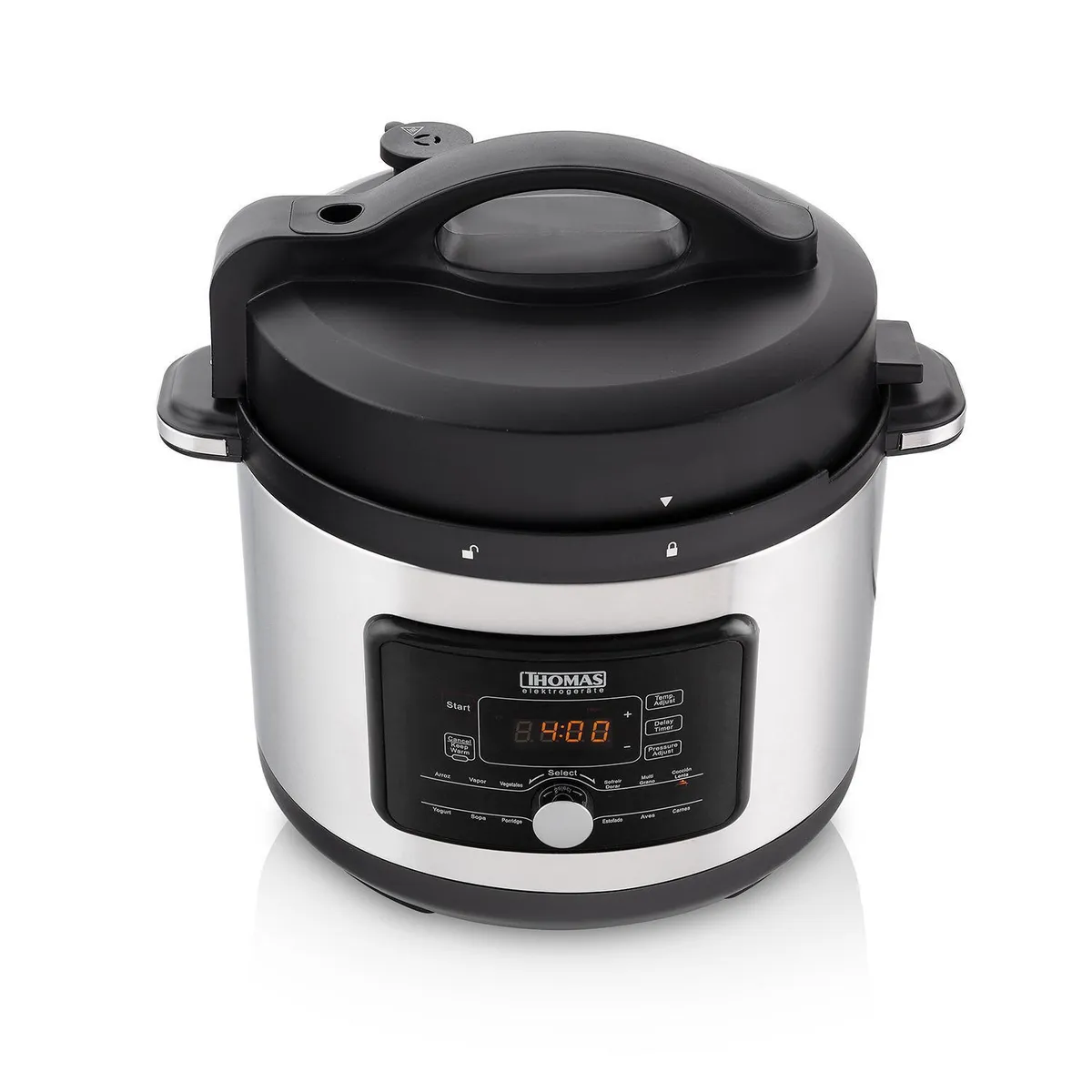THOMAS - Olla a Presión Multifunción 5 Litros Acero inoxidable TH-40PC