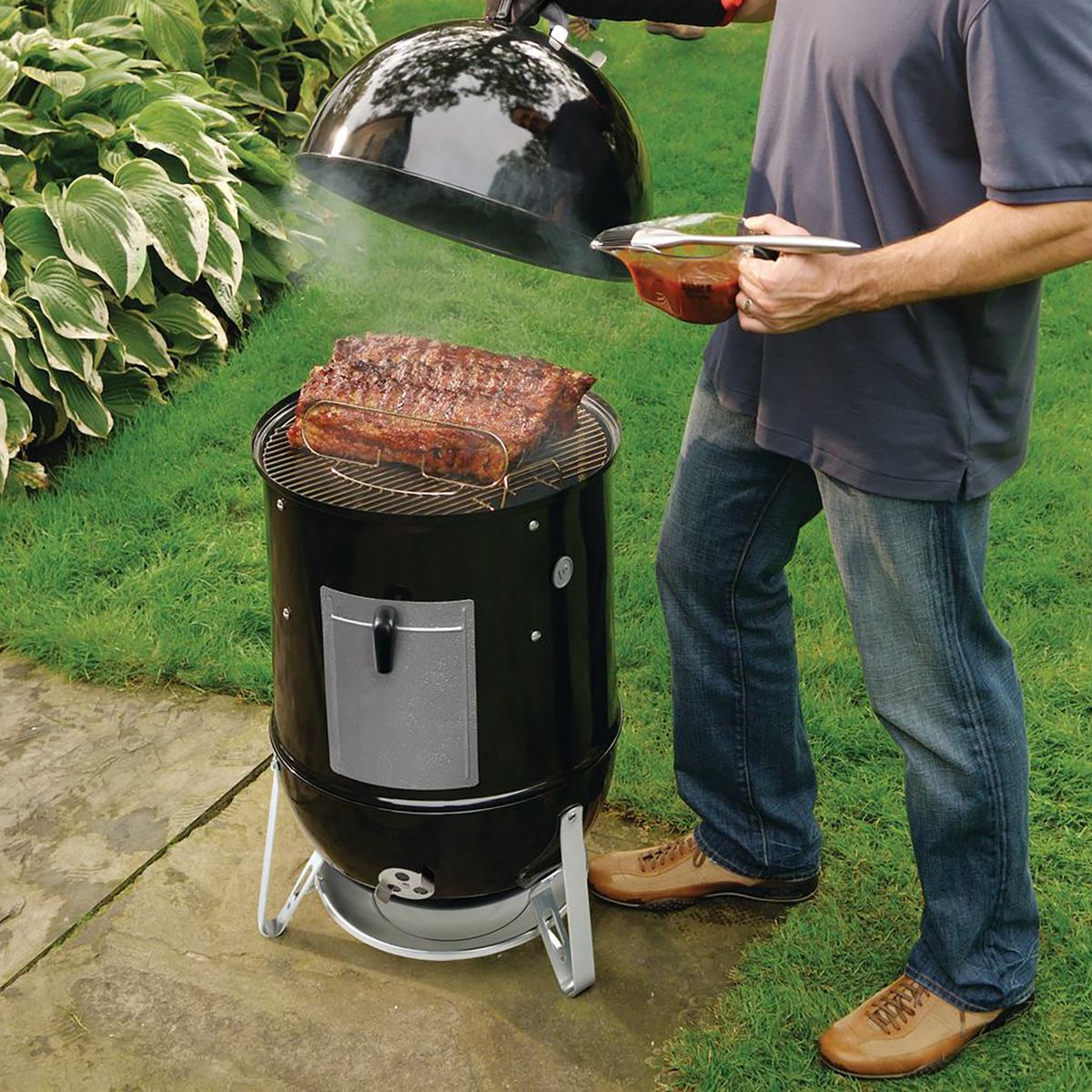 WEBER - Ahumador a Carbón Smokey Mountain Cooker 18" Acero