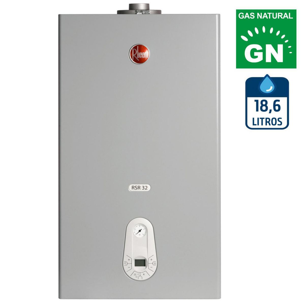 RHEEM - Caldera Mixta Gas Natural 18.6 Litros 32 kW de Muro